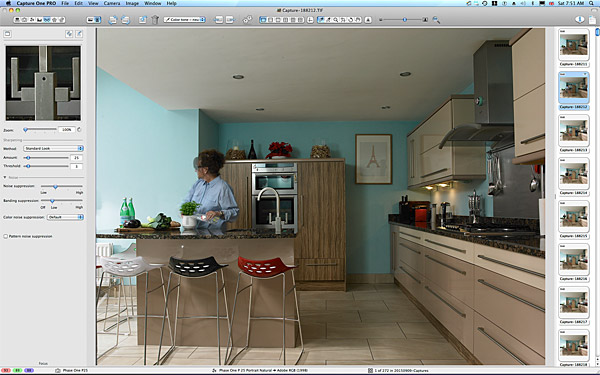 Marie working in the kitchen of Lisa & Conor McCann's detached house located in the Rosetta area of Belfast.