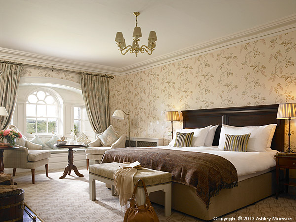 Bedroom suite at Mount Juliet Country Estate in County Kilkenny.