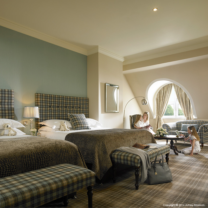 The Deluxe Family Room at Killarney Park Hotel in the Irish County of Kerry.